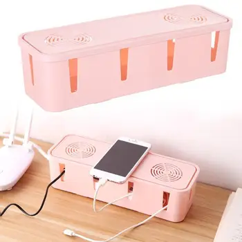 

Cable Storage Box Wire Management Socket Tidy Organizer Case Cable Decoration Home Home Safety Container Management Office
