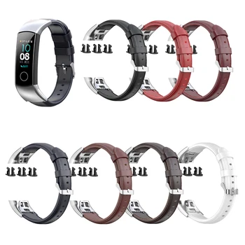 

Smart Watch Band Accessories 220MM New for Huawei Honor Bracelet 5/4ENC Strap CRS-B19/19S Leather Wristband Straps Replacement