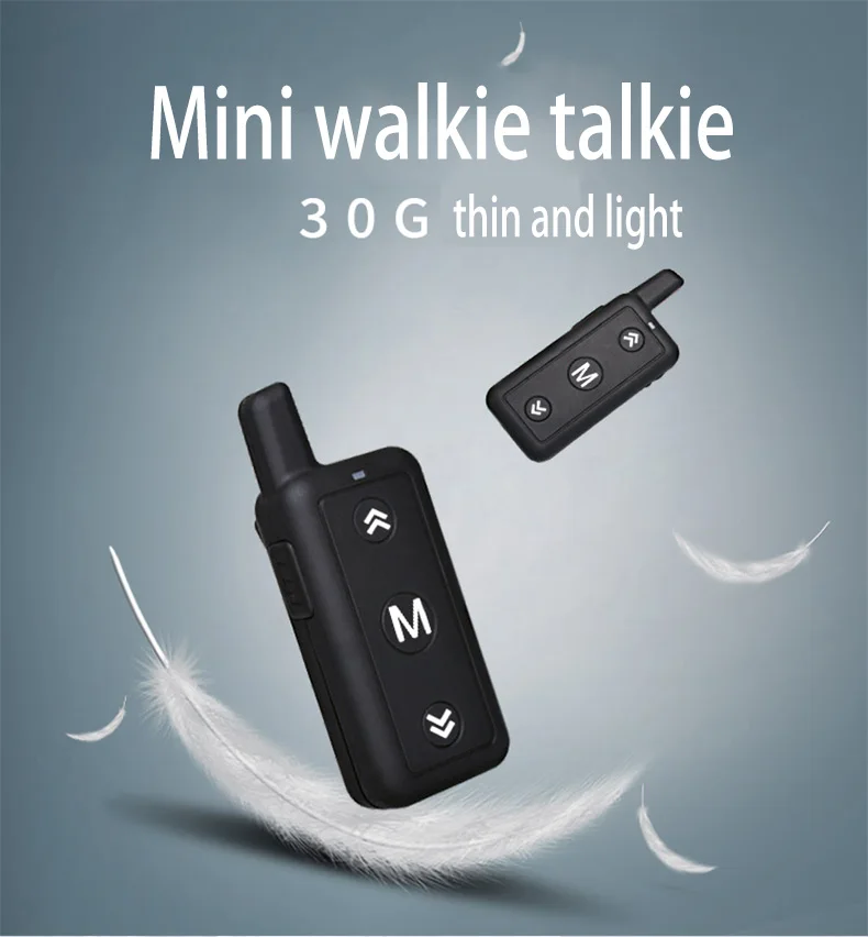 2pcs Wurui mini professional walkie talkies children's walkie-talkie portable two way radio for hotel hospital beauty industry