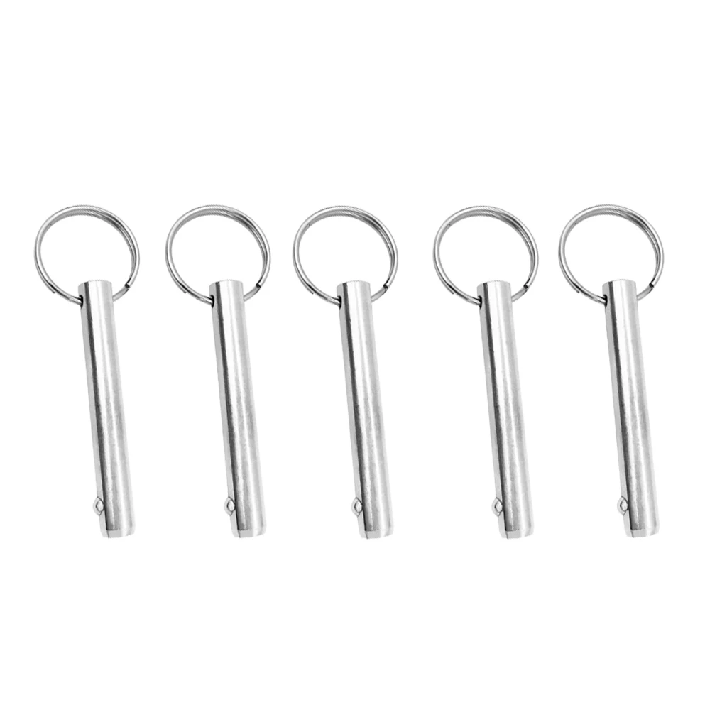 5pcs 10mm Quick Release Pin, 316 Stainless Steel with Sprung Ball End
