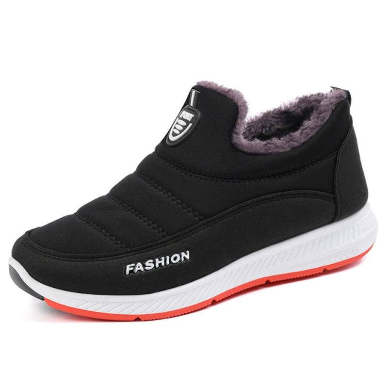 2022 Winter Fashion Snow Boots Platform Waterproof Plush Fur Women Sports Cotton Thermal Ankle Boots Couple Warm Shoes