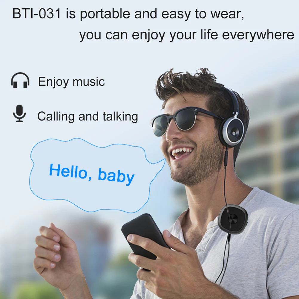 2-в-1 дома микрофон передатчик приемник компьютер длинный Диапазон Bluetooth V5.0 адаптер аудио наушники Беспроводной видео светильник Вес
