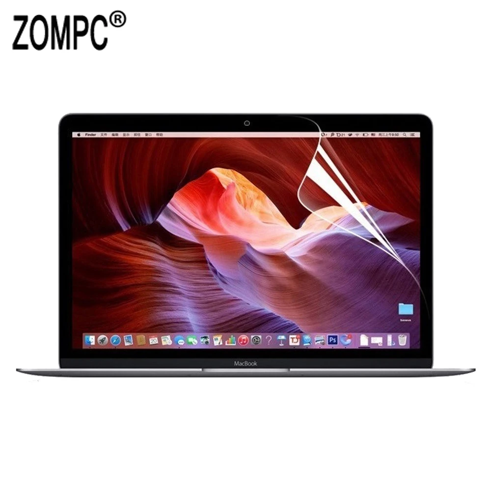 2 шт. мягкая Ультрапрозрачная Защитная пленка для ЖК-экрана Apple Macbook 12 Retina A1534 A1931