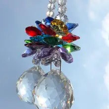 1 шт. 30 мм Хрустальный подвесной кулон ручной работы, украшение для свадебного декора, Радужный производитель призм, украшение для дома, фэншуй