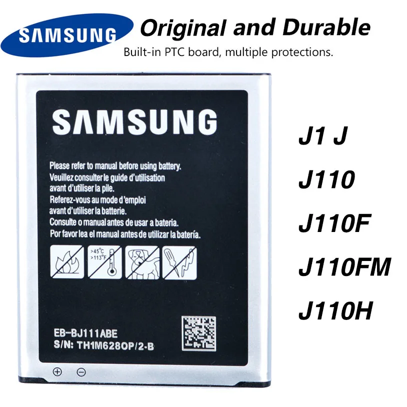 Аккумулятор Samsung для Galaxy J1 J Ace J110 EB-BJ111ABE J110F J110FM J110H 1800 мАч | Мобильные телефоны и