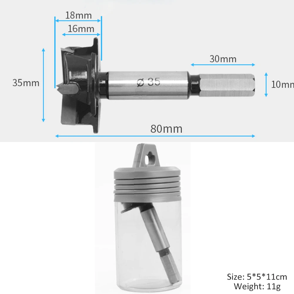 35 мм Три лезвия деревянный резец шнек сверло для дерева шестигранный ключ