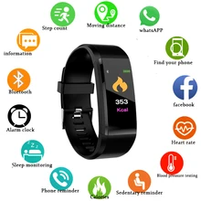 B1 цветной экран умный Браслет спортивный шагомер часы фитнес бег ходьба трекер сердечного ритма умный ремешок ремни
