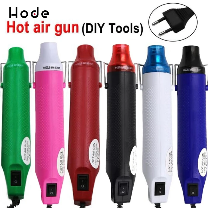 

220V DIY Using Heat Gun Electric Power tool hot air 300W temperature Gun with supporting seat Shrink Plastic DIY tool color
