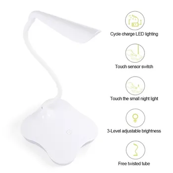 

2019 High Quality Adjustable Flexible 3 Modes USB LED Table Lamp Desk Light for Study Reading Home Drop Shipping Home & Garden