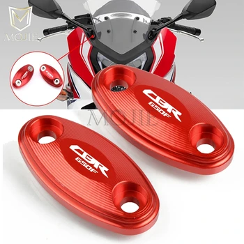 

Motorcycle Rearview Mirror Plate Holder Cap Cover fairing Adapters Clamp Mount Conversion Code For Honda CBR650F CBR 650F 14-19