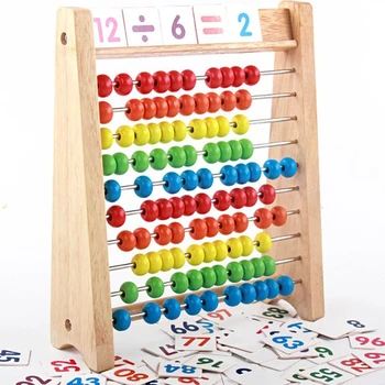 

kids Educational Toy Mini Wooden Abacus Children Early Math Learning Toy Numbers Counting Calculating Beads Abacus Montessori