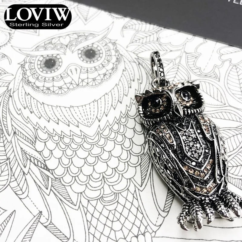 Подвеска Сова, абсолютно новая мода трендовые ювелирные изделия Thomas SABOR 925 пробы серебряные аксессуары милый подарок для женщин Прямая поставка