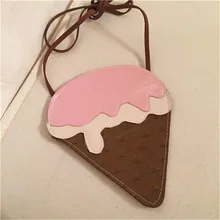 1 шт. в стиле Лолиты Kawaii кошелек для мелочи из искусственной кожи милый рисунок мороженого монета деньги кошельки клубника молоко мороженое модные сумки