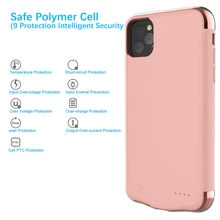 Для iPhone 11 Pro 5,8 дюймов зарядное устройство чехол 5500 мАч внешнее резервное зарядное устройство power Bank чехол для батареи телефона Coque