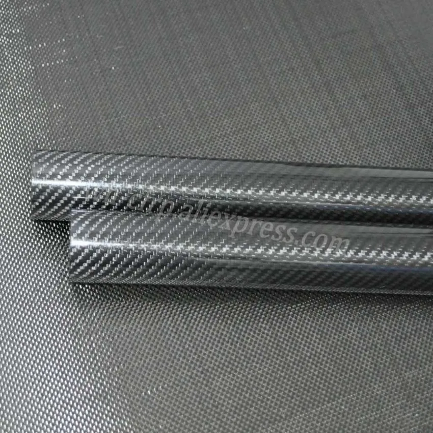 탄소 섬유 튜브 L 1000MM OD 20mm 21mm 22mm 23mm 24mm 25mm 26mm 27mm 28mm 29mm 30mm, 100% 풀 카본, 일본 3k 개선