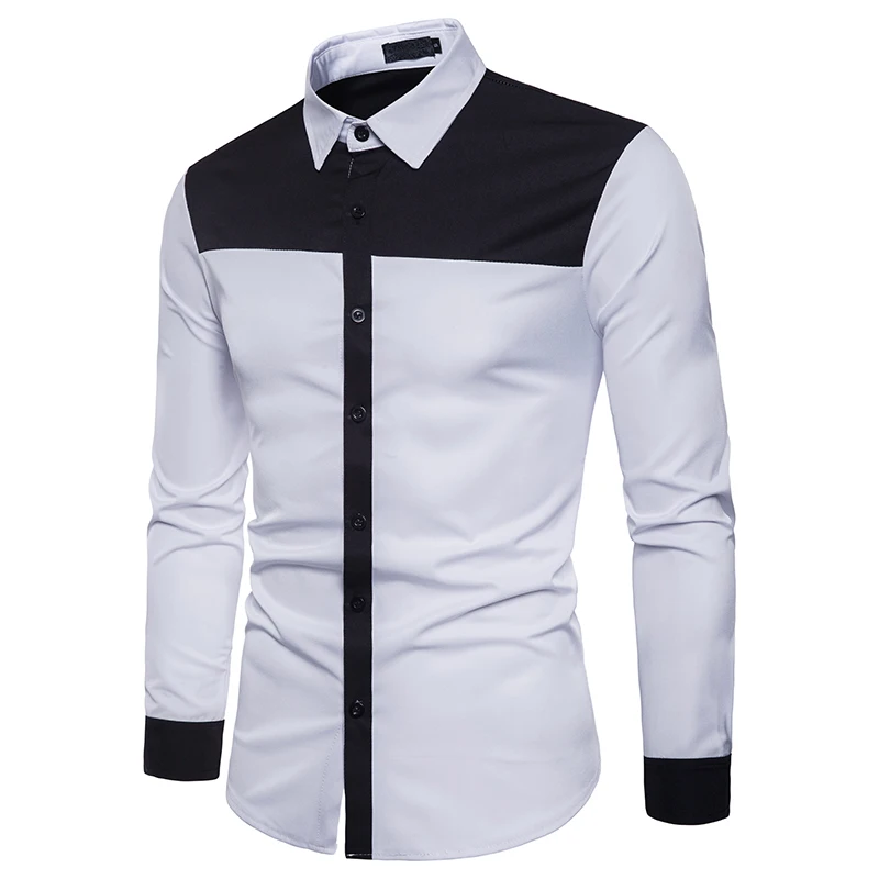 Мужская рубашка, Camisa Blusa Masculina, повседневные тонкие рубашки с длинными рукавами, Мужская одежда, повседневная мужская блуза, топ, уличная одежда, Camisa Masculina