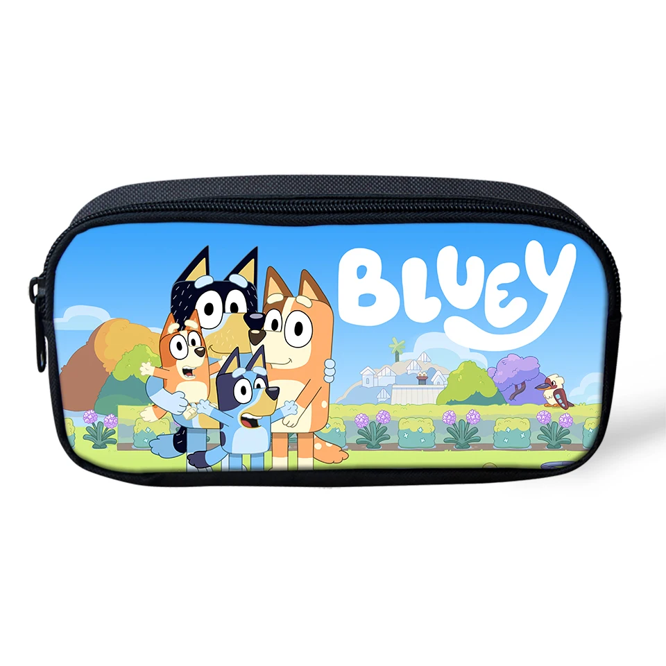 

HaoYun Students Pen's Holder Bag Pencil Case for Boys Girls BLUEY Pattern Childrens Stationary Box School Supplies Mochila