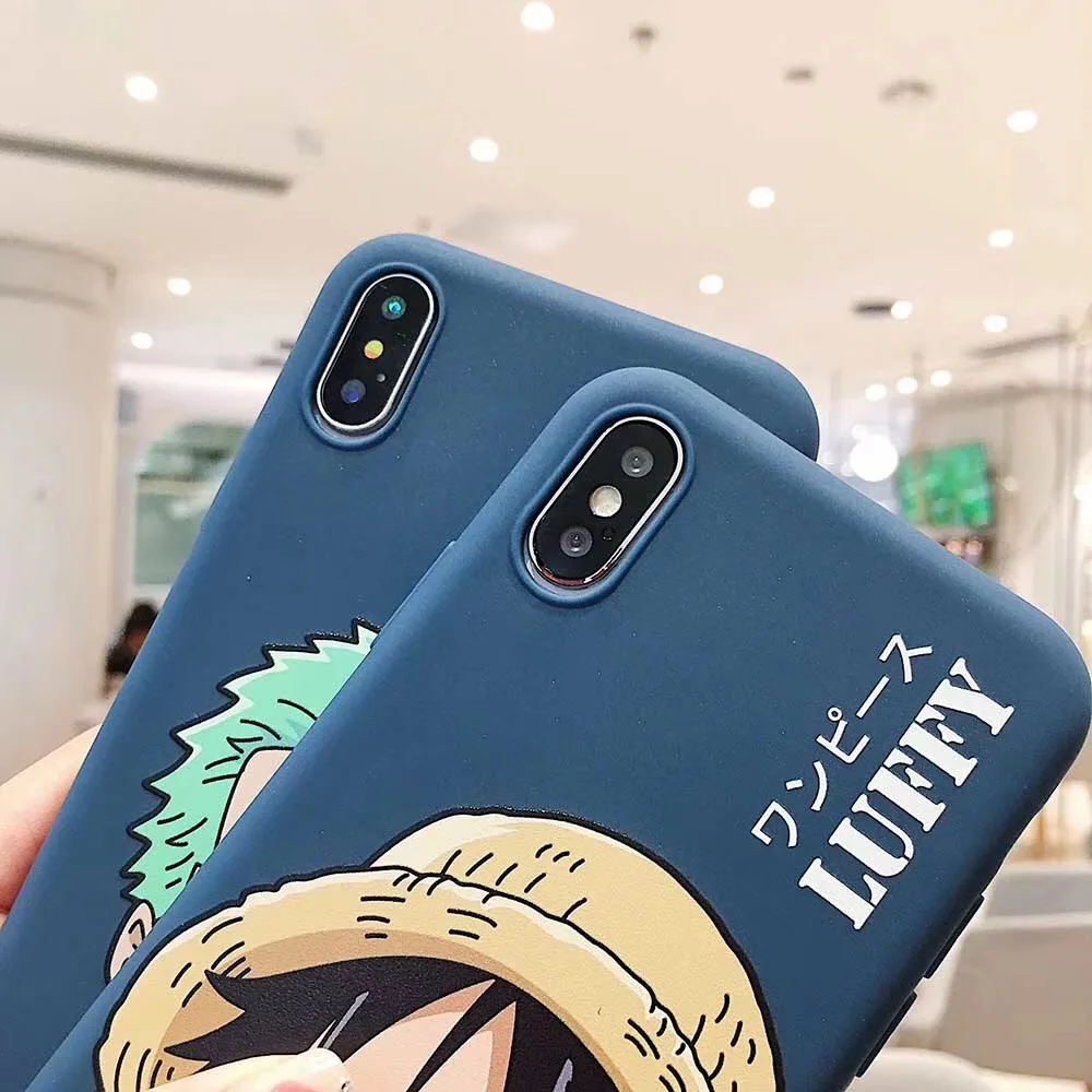 Один Кусок Луффи Зоро 3D рельеф конфеты ТПУ чехол для Apple iPhone 11 Pro X XS Max Xr 7 8 6 6s плюс соломенная шляпа Пираты чехол для телефона
