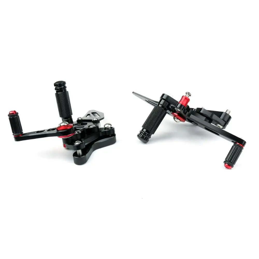 Areyourshop для Ducati 848/848EVO 1098/1098 S/1098R 1198 Rearset задний Набор подножки Регулируемые подножки аксессуары для двигателя