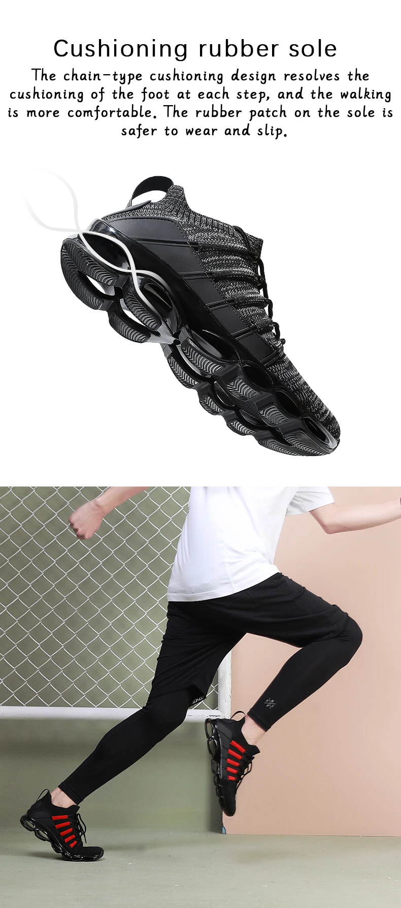 Damyuan 2020 Winter Hot Selling Fashion Comfortable Flying Weaving Man Sneakers Shock Absorbing Elevating Leisure Running Shoes