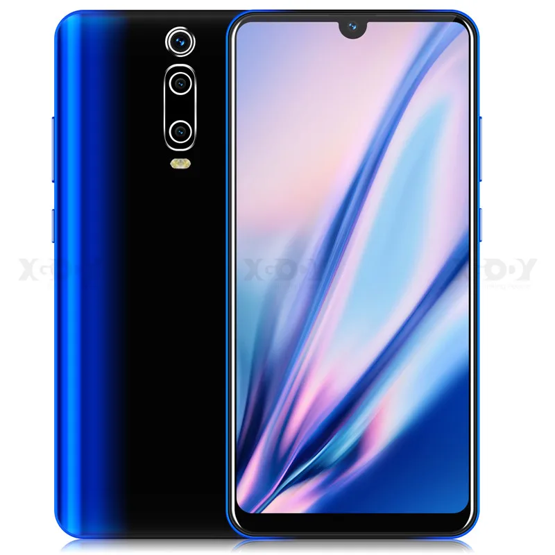 Gradient Blue XGODY 6,26 ''Дроп мобильный телефон 9T Android 9,0 1GB 4GB полноэкранный смартфон MTK6580 четырехъядерный 2800mAh 5MP мобильные телефоны с wifi - Цвет: Gradient Blue