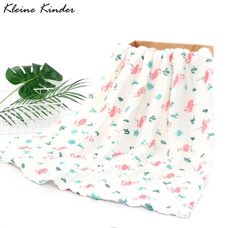 Enfants Natation Serviette De Bain 105x105cm 6 Couches Doux Coton Gaze Bebe Serviettes Enfants Peignoir Nouveau Ne Mousseline Couverture D Emballement Swaddles Aliexpress