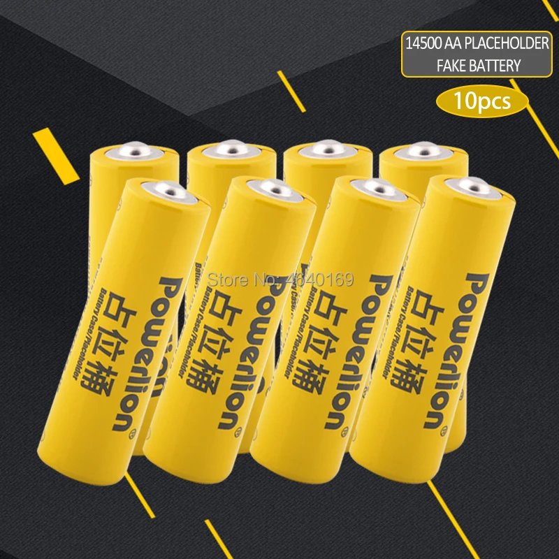 10 шт. 14500 AA батарея установки ненастоящие батарейки не может зарядное устройство литий-ионный литиевый манекен неоригинальная батарея для