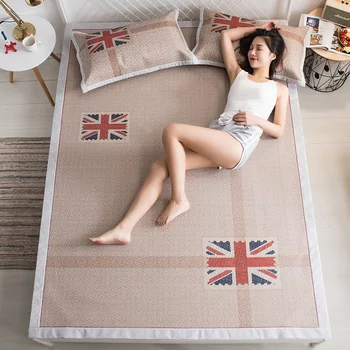 

Bed Cover Cellulosic Fiber Printing Blue Color Bed Sheet Water Absorption Bed Sheet Four Side Sewing Cloth 150x200cm/180x200cm