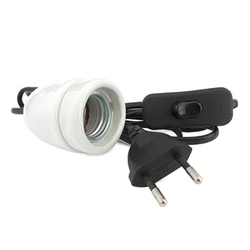 

LEDLUX AP0027 Kit test for Led lamp E27 with Interrutore plug wire long 180cm Base ceramic