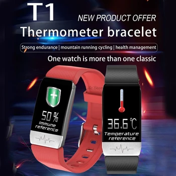 

Fitness Bracelet Body Temperature Heart Rate Blood Pressure Monitor Activity Tracker Smart Watch Men Women Clock For Android IOS