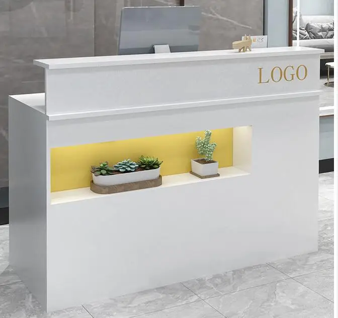 Bar counter Cashier counter simple modern shop small clothing beauty salon barbershop hair salon reception desk