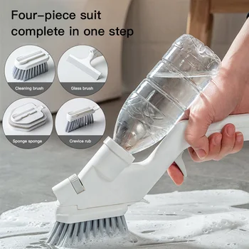 

4in1 Multipurpose Water Spray Brushes High-rise Water Spray Sponge Brush Wiper Window Gap Clean Brush Glass Clean Home Tool new