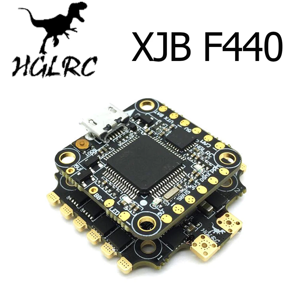 HGLRC XJB F440 Omnibus F4 Контроллер полета OSD BEC& 40A Blheli_32 3-4S ESC DSHOT1200 для радиоуправляемого дрона
