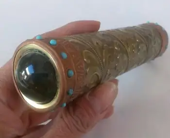

Kaleidoscope perles turquoises | En cuivre incrusté, fait à la main, ancien chinois, objets de collection décoratifs, livraison