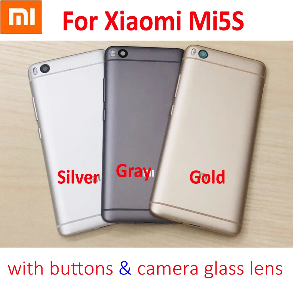 Оригинальная задняя крышка батарейного отсека для Xiaomi Mi5S Mi 5S M5S замена корпуса