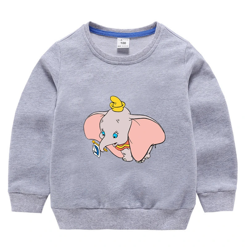 ; сезон осень; топы с круглым вырезом для мальчиков и девочек из фильма «Dumbo»; Забавный красивый цвет; детская футболка с героями мультфильмов; свитер для малышей - Цвет: as picture