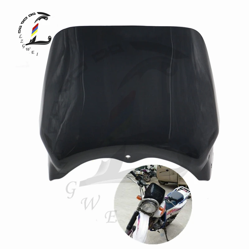 

Motorcycle Off-Road Front Windshield Airflow Wind Deflector For Yamaha TTR250 TTR 250 Dirt Bike Windscreen Glass Screen