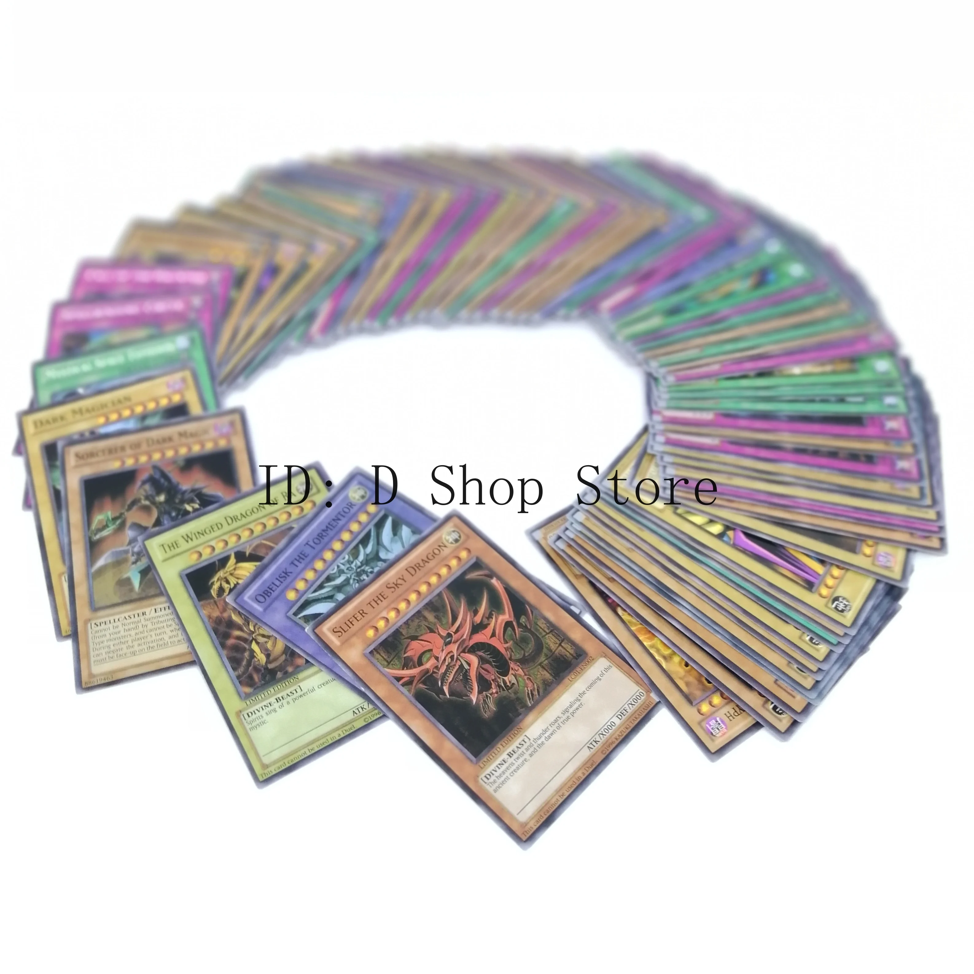 66 шт. карты Yu Gi Oh с 3 волшебными богами коллекция для влюбленных Yogioh|Настольные