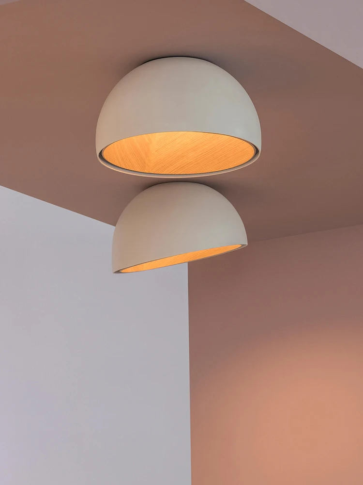 Bedroom lamp ceiling lamp creative inclined ceiling room light personality modern minimalist wood grain study owner led ceiling light