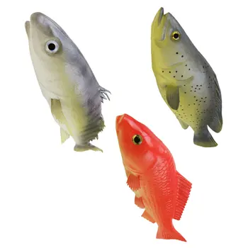 

3pcs Fake Fish Toy Simulation Fish Model Creative Fish Educational Toy Decorative Fish for Kids Children