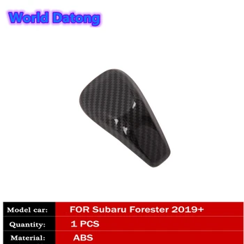 

Car Interior Gear Shift Knob Head Cover Sticker ABS Trim Carbon Fiber 1pcs for Subaru Forester 2019