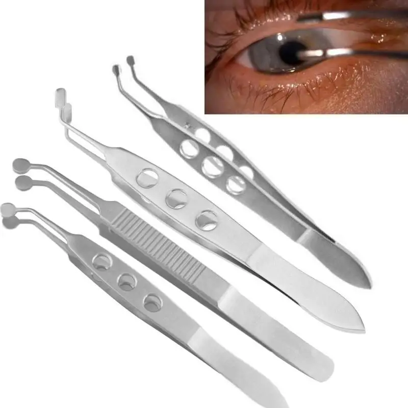 

Metal Ophthalmic Palpebral Gland Massage Tweezers Clamp Meibomian Gland Flap Eyelid Surgeryl Tool Forceps Clip Fat Eye Apparatus