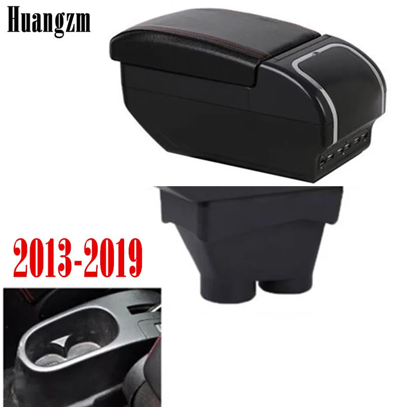 Подлокотник для Peugeot 208 2013 2019 двухслойный повышающий 9 USB зарядная консоль коробка