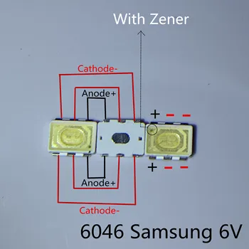 

For SAMSUNG LED LCD Backlight TV Application LED Backlight 1W 6V 6046 Cool white LED LCD TV Backlight