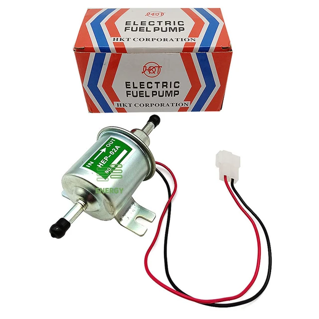  KIMISS 12V Universal Aleación de Aluminio Gasolina Gasolina  Bomba de Combustible Eléctrica Generadores de Gas y Diesel HEP-02A