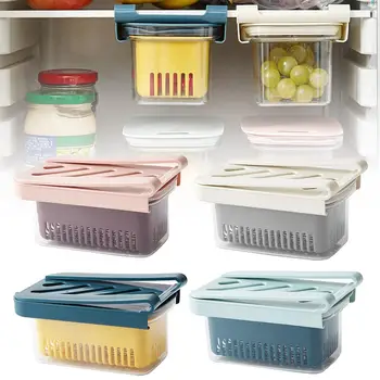 

Refrigerator Drawer 2 Layer Drain Transparent Egg Fruit Vegetable Fresh-keeping Organizer Storage Box