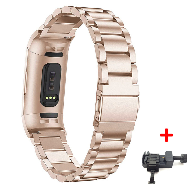 steel strap for Fitbit charge 4 band Replacement wristband Smart Watch Bracelet Charge3/Charge4 Fitbit Charge 3 band