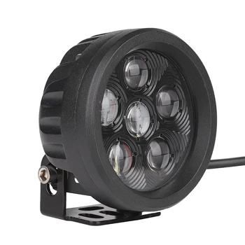 

Universal LED Headlights 18W Round Retrofit Headlights Car Spotlights Fog Lights with White Atmosphere Light