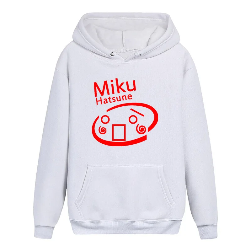 Высокие Q Hatsune Miku с длинными рукавами фосфоресцирующие худи повседневные толстовки унисекс молодежное пальто пуловер с капюшоном топы - Цвет: 02