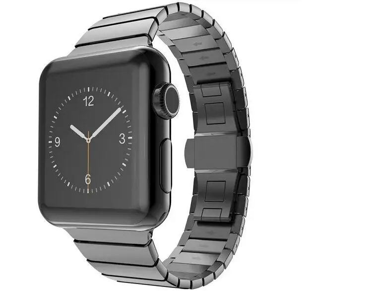 316L запястье металлической 38/40 мм, ремешок для наручных часов Apple watch, версии Бабочка Пряжка часов 42 мм/44 мм нержавеющая сталь звено цепи браслет Series 5/4/3/2/1